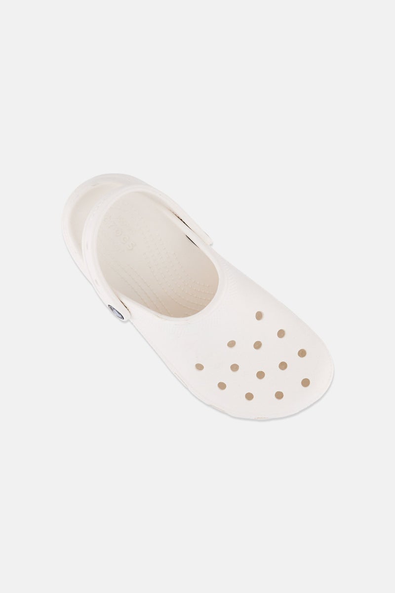 crocs Women Brand Logo Slingback Clogs, White - Image 4